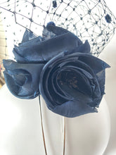 Load image into Gallery viewer, Navy Net Fascinator

