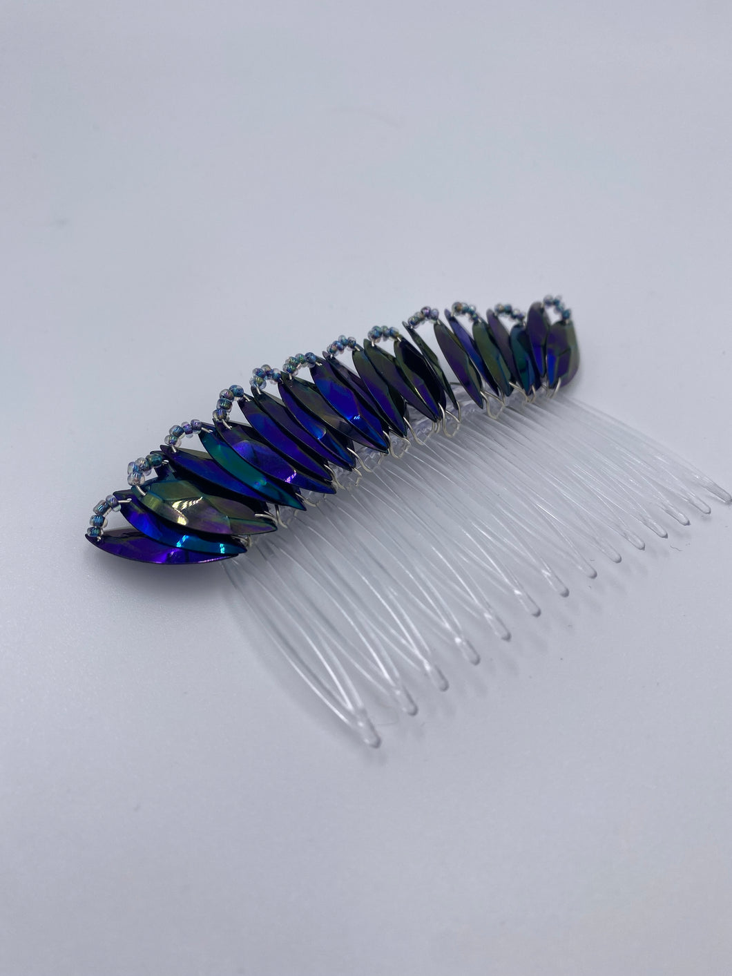 Navy Blue Iris Comb